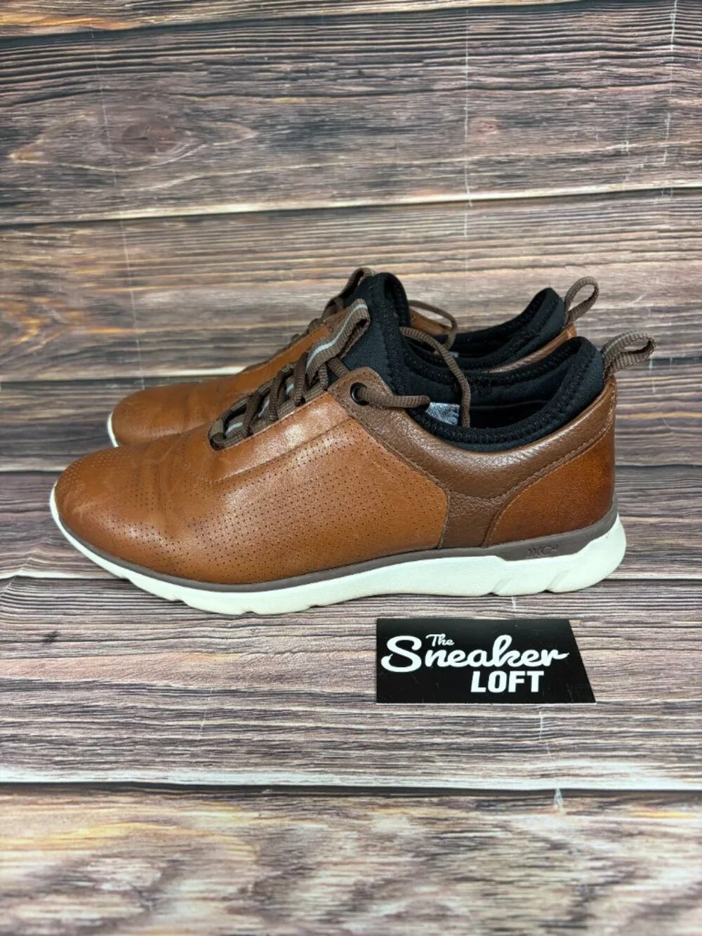 Johnston‎ & Murphy XC4 U Throat Men's Brown Leather Shoes Size 9.5